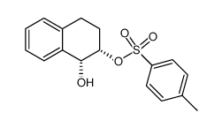 (1R,2S)-2-p-toluenesulphonyloxy-1-hydroxy-1,2,3,4-tetrahydronaphthalene Structure
