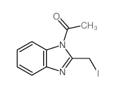 Ethanone,1-[2-(iodomethyl)-1H-benzimidazol-1-yl]- structure