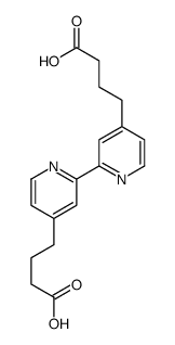 4-[2-[4-(3-carboxypropyl)pyridin-2-yl]pyridin-4-yl]butanoic acid Structure