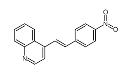 4-[2-(4-nitrophenyl)ethenyl]quinoline结构式