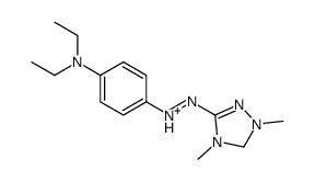 3-[[4-(diethylamino)phenyl]azo]-1,4-dimethyl-1H-1,2,4-triazolium结构式