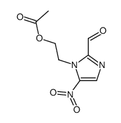 2-(2-formyl-5-nitroimidazol-1-yl)ethyl acetate结构式