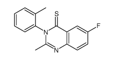 6-fluoro-2-methyl-3-(2-methylphenyl)quinazoline-4-thione Structure