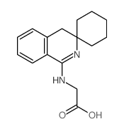 螺[环己烷-1,3'-(3',4'-二氢-异喹啉)]-1'-基-氨乙酸结构式