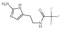 N-[2-(2-amino-3H-imidazol-4-yl)ethyl]-2,2,2-trifluoro-acetamide structure