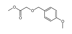 (4-methoxybenzyloxy)acetic acid methyl ester结构式