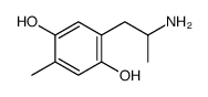 1-(2,5-dihydroxy-4-methylphenyl)-2-aminopropane结构式