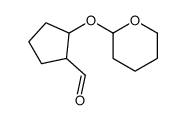 2-(oxan-2-yloxy)cyclopentane-1-carbaldehyde结构式