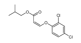 2-methylpropyl (E)-3-(2,4-dichlorophenoxy)prop-2-enoate结构式