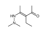 4-(2,2-dimethylhydrazinyl)-3-ethylpent-3-en-2-one结构式