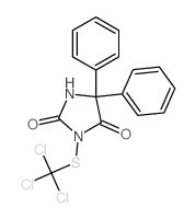 5,5-diphenyl-3-(trichloromethylsulfanyl)imidazolidine-2,4-dione structure