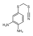 (3,4-diaminophenyl)sulfanylmethyl thiocyanate Structure