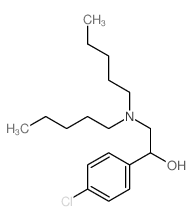 1-(4-chlorophenyl)-2-(dipentylamino)ethanol structure