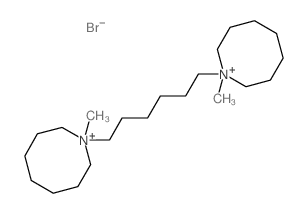 Azocinium,1,1'-(1,6-hexanediyl)bis[octahydro-1-methyl-, dibromide (9CI) Structure