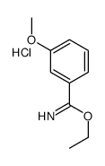 ethyl 3-methoxybenzenecarboximidate,hydrochloride Structure