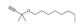 1-(2-methylbut-3-yn-2-yloxy)octane Structure