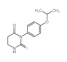 3-(4-propan-2-yloxyphenyl)-2-sulfanylidene-1,3-diazinan-4-one结构式