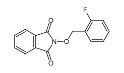 2-((2-fluorobenzyl)oxy)isoindoline-1,3-dione Structure