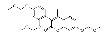 3-[2,4-bis(methoxymethoxy)phenyl]-7-(methoxymethoxy)-4-methylchromen-2-one结构式