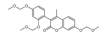 3-[2,4-bis(methoxymethoxy)phenyl]-7-(methoxymethoxy)-4-methylchromen-2-one Structure