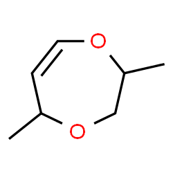 2,3-Dihydro-2,5-dimethyl-5H-1,4-dioxepin structure