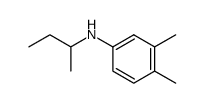 N-(1-methylpropyl)-3,4-dimethyl-aniline结构式