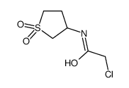 2-chloro-N-(1,1-dioxothiolan-3-yl)acetamide结构式