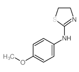 (4,5-二氢-2-噻唑)-(4-甲氧基苯基)-胺结构式