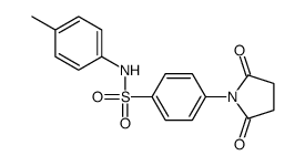 4-(2,5-dioxopyrrolidin-1-yl)-N-(4-methylphenyl)benzenesulfonamide结构式