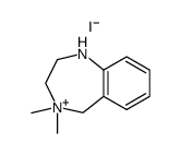 4,4-Dimethyl-2,3,4,5-tetrahydro-1H-benzo[e][1,4]diazepin-4-ium; iodide Structure