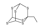 1-Ethyl-2,4,6,8,9,10-hexathiaadamantane结构式