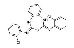 2-N,4-N-bis(2-chlorophenyl)-3,1,5-benzothiadiazepine-2,4-diamine Structure