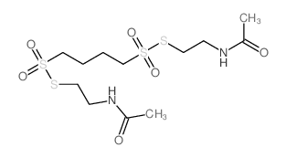 N-[2-[4-(2-acetamidoethylsulfanylsulfonyl)butylsulfonylsulfanyl]ethyl]acetamide结构式