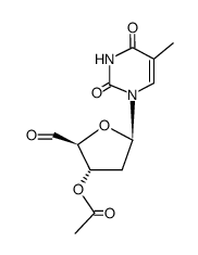 O3'-acetyl-5'-oxo-5'-deoxy-thymidine结构式