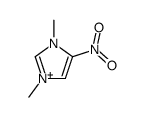 1,3-dimethyl-4-nitroimidazol-1-ium Structure