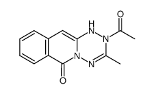 2-acetyl-3-methyl-1,2-dihydro-[1,2,4,5]tetrazino[2,3-b]isoquinolin-6-one Structure