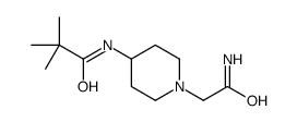1-Piperidineacetamide,4-[(2,2-dimethyl-1-oxopropyl)amino]-(9CI) Structure