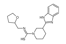 1-Piperidinecarbothioamide,3-(1H-benzimidazol-2-yl)-N-[(tetrahydro-2-furanyl)methyl]-(9CI) Structure