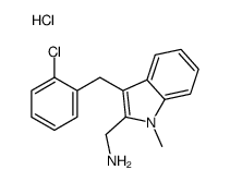 [3-[(2-chlorophenyl)methyl]-1-methylindol-2-yl]methylazanium,chloride结构式