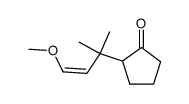 (Z)-1-Methoxy-3-methyl-3-(2-oxocyclopentyl)-1-buten Structure
