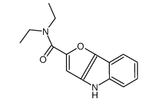 N,N-diethyl-4H-furo[3,2-b]indole-2-carboxamide结构式