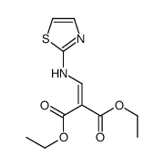 diethyl 2-[(1,3-thiazol-2-ylamino)methylidene]propanedioate Structure