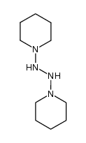 N,N'-dipiperidino-hydrazine Structure