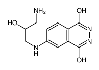 6-[(3-amino-2-hydroxypropyl)amino]-2,3-dihydrophthalazine-1,4-dione结构式