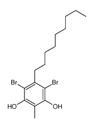 4,6-dibromo-2-methyl-5-nonylbenzene-1,3-diol Structure