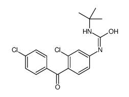 1-tert-butyl-3-[3-chloro-4-(4-chlorobenzoyl)phenyl]urea Structure