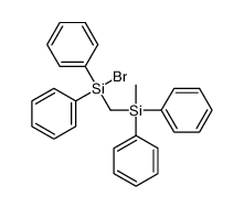 bromo-[[methyl(diphenyl)silyl]methyl]-diphenylsilane结构式