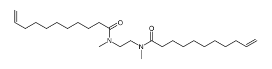 N-methyl-N-[2-[methyl(undec-10-enoyl)amino]ethyl]undec-10-enamide结构式