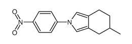 5-methyl-2-(4-nitrophenyl)-4,5,6,7-tetrahydroisoindole结构式