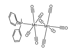 Mn2(CO)9(methyldiphenylphosphine)结构式